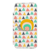 三角形にハッピースカタツムリ INCIPIO iPhoneウォレットケース (フォリオ 正面)