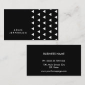 三角形のエレガントでモダンな名刺 名刺 (正面/裏面)