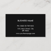 三角形のエレガントでモダンな名刺 名刺 (裏面)