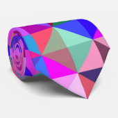 三角形のトリビュート、カラフル、およびおもしろいデザイン ネクタイ (ロール)