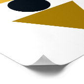 三角形のバランスのアート ポスター (角)