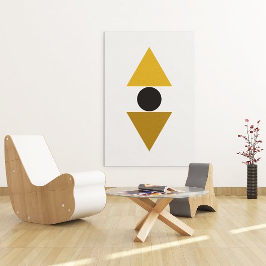 三角形のバランスのアート ポスター