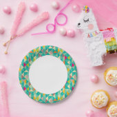 三角形のパターン ペーパープレート (パーティー)