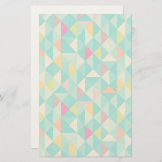 三角形のパターン 便箋 (正面/裏面)