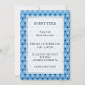 三角形のパターン 招待状 (裏面)