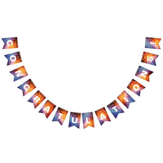 三角形のパーティーに光を集めた抽象芸術 バンティングフラッグ (全)