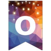 三角形のパーティーに光を集めた抽象芸術 バンティングフラッグ (第2の旗)