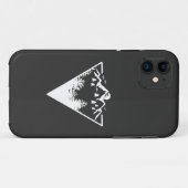 三角形のフレームに荒野の風景 Case-Mate iPhoneケース (裏面(横))