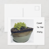 三角形のポット インビテーションポストカード (正面/裏面)