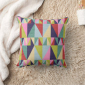 三角形のポップアートの枕 クッション (ブランケット)