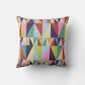 三角形のポップアートの枕 クッション (裏面)