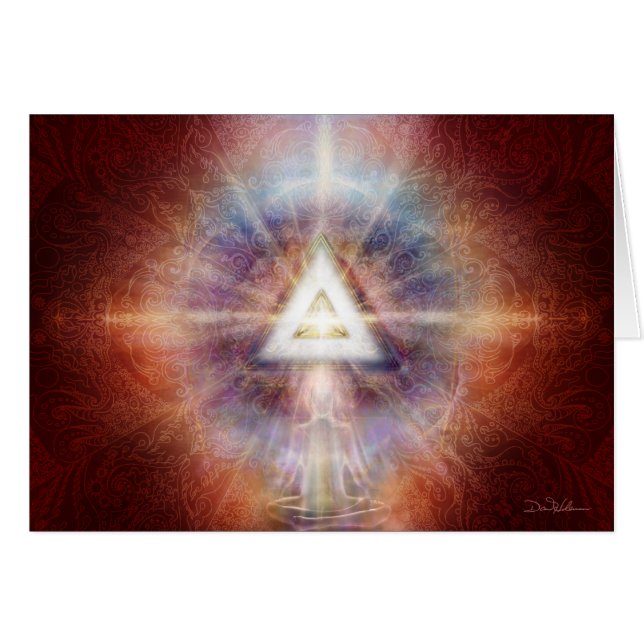 三角形のマトリックスの赤 (正面横)