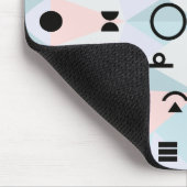 三角形のメンフィスの記号パターンマウスパッド マウスパッド (コーナー)