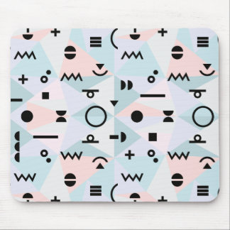 三角形のメンフィスの記号パターンマウスパッド マウスパッド