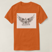 三角形の中で目を見るマソニック Tシャツ (デザイン正面)
