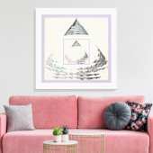 三角形の中心 キャンバスプリント (インサイチュ (リビング))