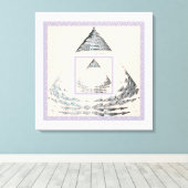 三角形の中心 キャンバスプリント (インサイチュ (ウッドフロア))