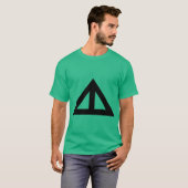 三角形の分割矢印 Tシャツ (正面フル)