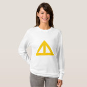 三角形の分割矢印 Tシャツ (正面フル)