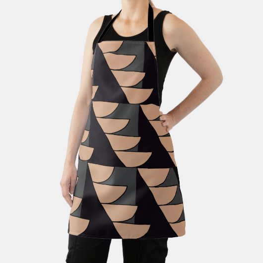 三角形の半円ジオメトリパターン エプロン (インサイチュ)