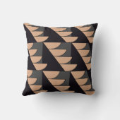 三角形の半円ジオメトリパターン クッション (裏面)