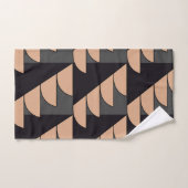 三角形の半円ジオメトリパターン バスタオルセット (ハンドタオル)