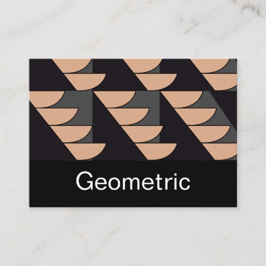 三角形の半円ジオメトリ 名刺 (正面)