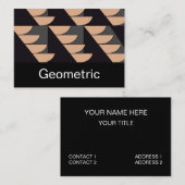 三角形の半円ジオメトリ 名刺 (正面/裏面)