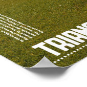 三角形の地平線 ポスター (角)