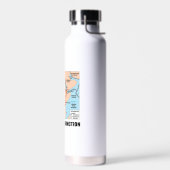 三角形の地形の上に三重の接合部しかない ウォーターボトル (左面)