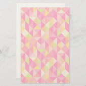 三角形の幾何学模様 便箋 (正面/裏面)