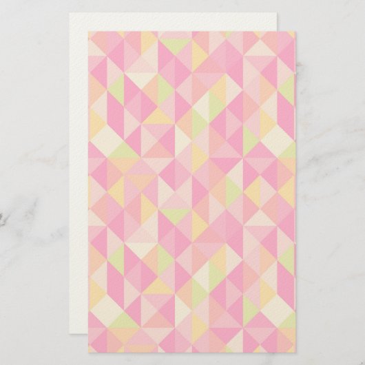 三角形の幾何学模様 便箋 (正面/裏面)