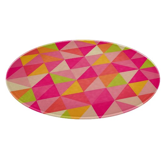 三角形の幾何学的なパターン カッティングボード (角)