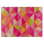 三角形の幾何学的なパターン カッティングボード (正面)