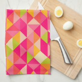三角形の幾何学的なパターン キッチンタオル (四つ折り)