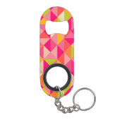 三角形の幾何学的なパターン キーホルダー栓抜き (裏面)