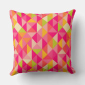 三角形の幾何学的なパターン クッション (裏面)