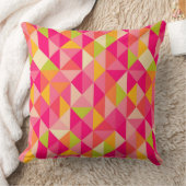 三角形の幾何学的なパターン クッション (ブランケット)