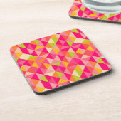 三角形の幾何学的なパターン コースター (左側)