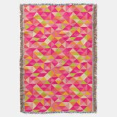 三角形の幾何学的なパターン スローブランケット (正面縦)