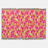 三角形の幾何学的なパターン スローブランケット (正面)