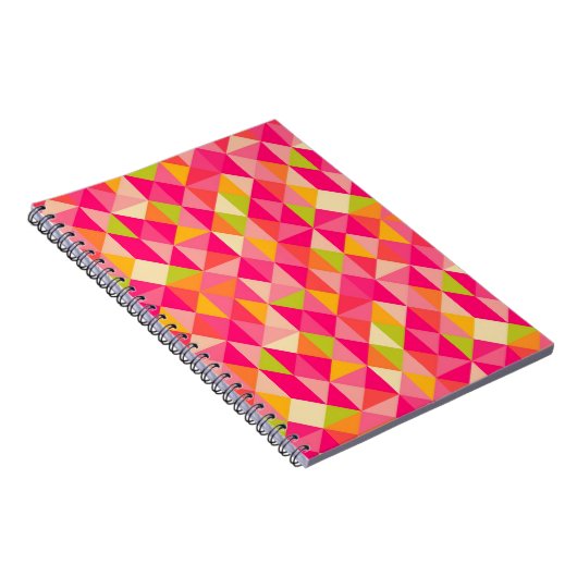 三角形の幾何学的なパターン ノートブック (右側)