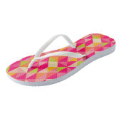 三角形の幾何学的なパターン ビーチサンダル (アングル)