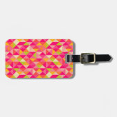 三角形の幾何学的なパターン ラゲッジタグ (正面横)