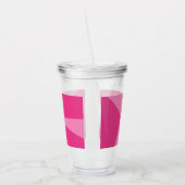 三角形の幾何学的パターン アクリルタンブラー (左)