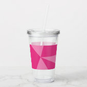 三角形の幾何学的パターン アクリルタンブラー (裏面)