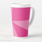 三角形の幾何学的パターン カフェラテマグ (右アングル)