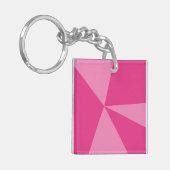 三角形の幾何学的パターン キーホルダー (正面左)