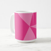 三角形の幾何学的パターン コーヒーマグカップ (正面左)