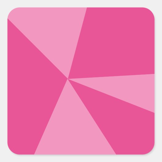 三角形の幾何学的パターン スクエアシール (正面)